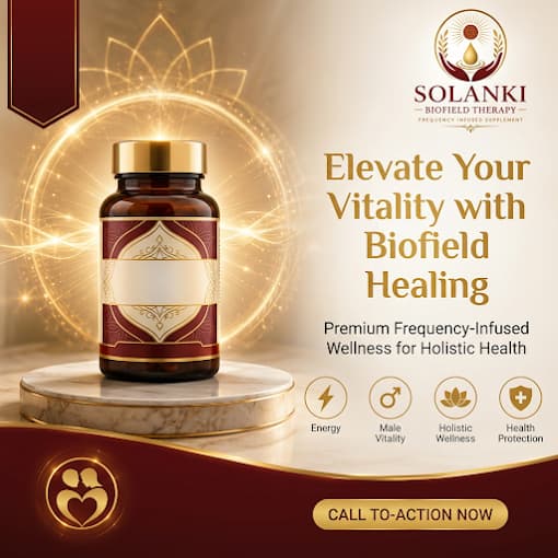 Solanki Biofield Therapy — Premium frequency-infused wellness supplements